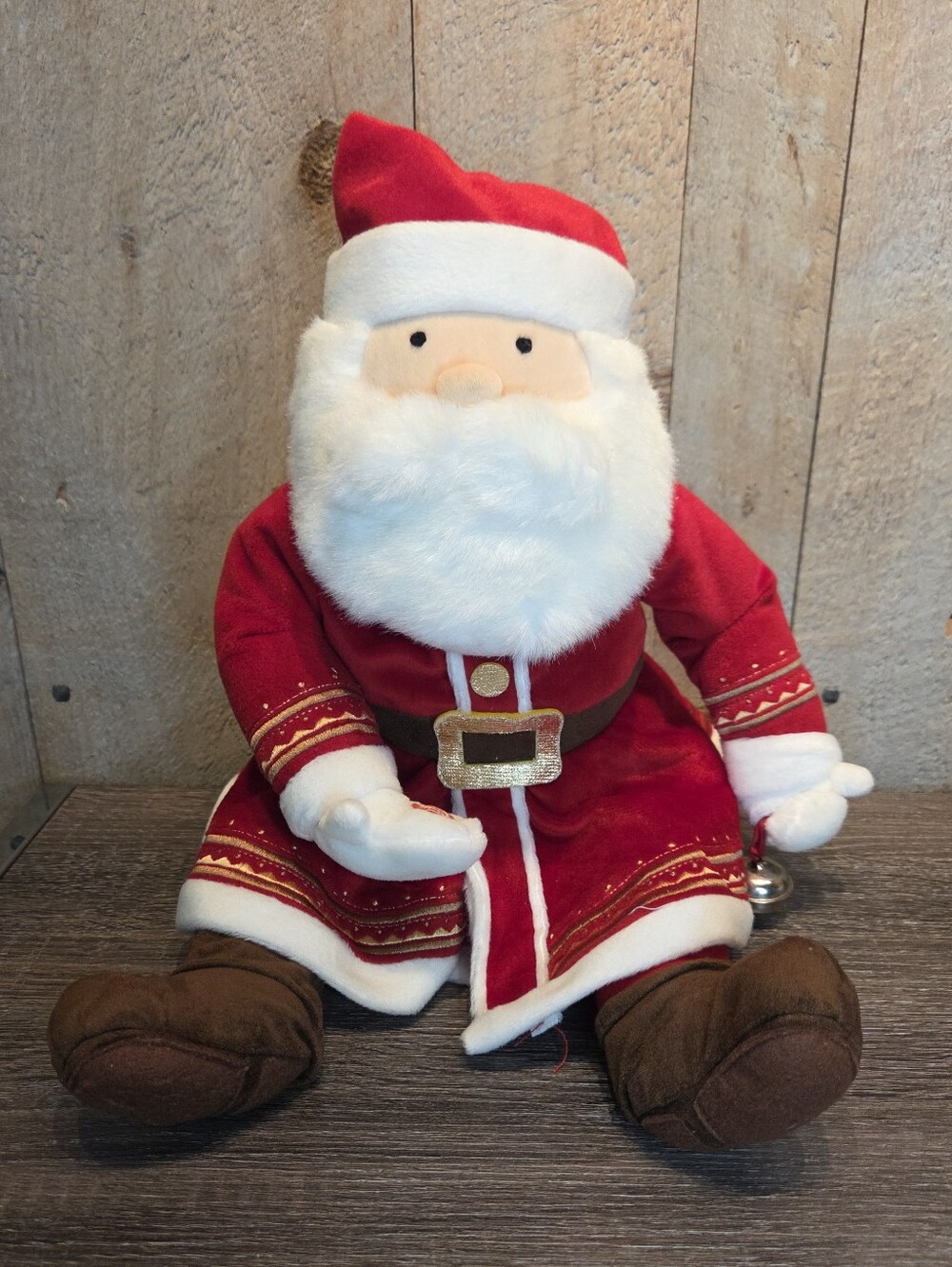 Hallmark The Polar Express Plush Talking Santa Claus W/ Jingle Bell Vintage